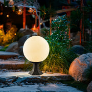 Candeeiro de Pé para Exterior – 30 cm diâmetro – Preto – Plástico/Acrílico