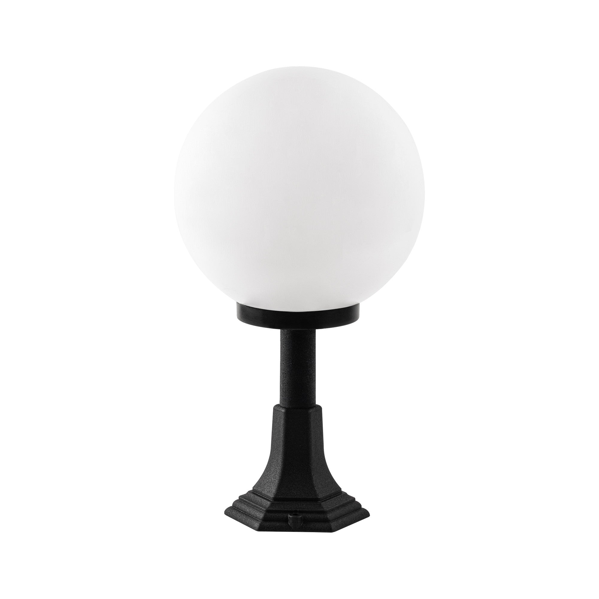 Candeeiro de Pé para Exterior – 53 cm – Preto – Plástico