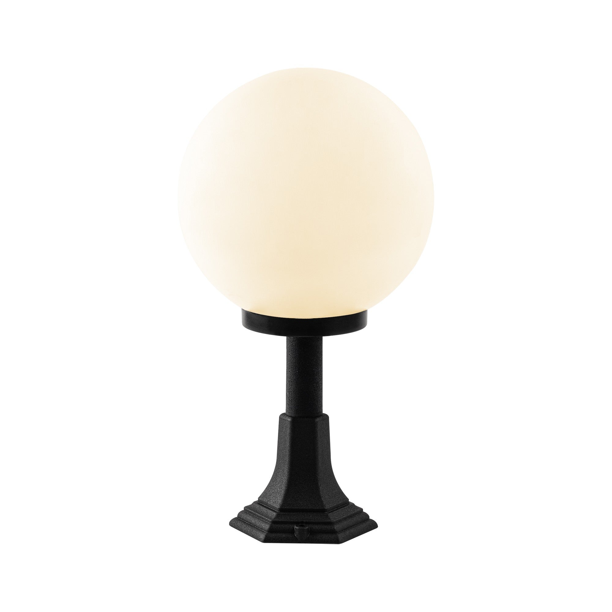 Candeeiro de Pé para Exterior – 53 cm – Preto – Plástico