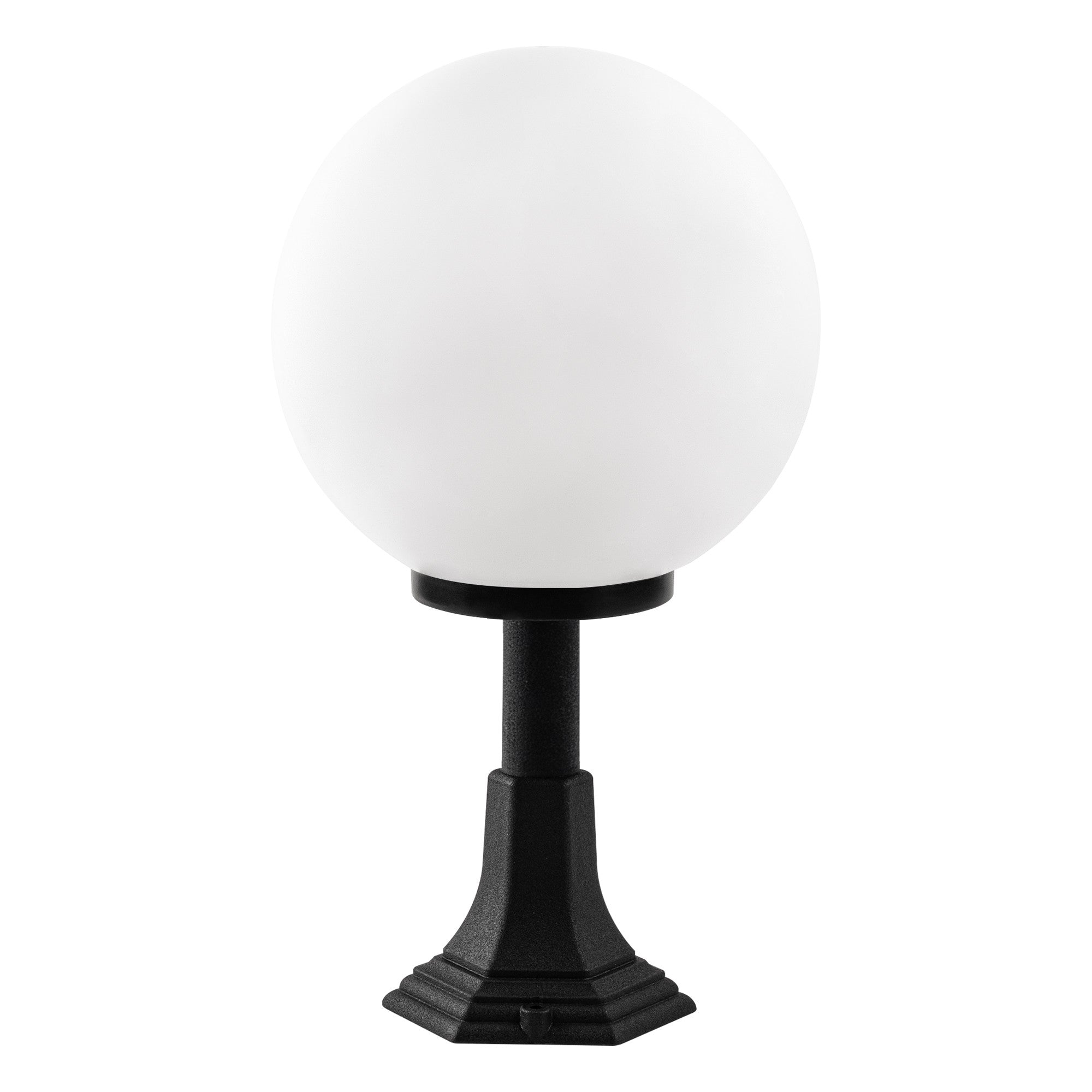 Candeeiro de Pé para Exterior – 60 cm – Preto – Plástico e Acrílico