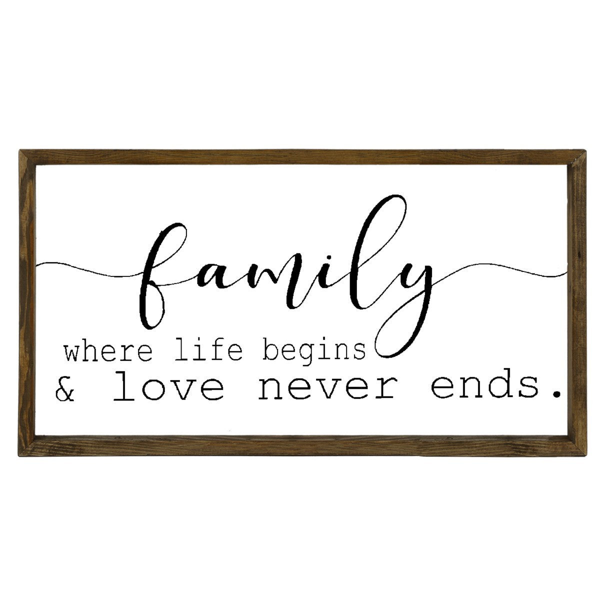 Pintura decorativa emoldurada – 25 x 50 cm – marrom, branco e preto – MDF e madeira de pinho