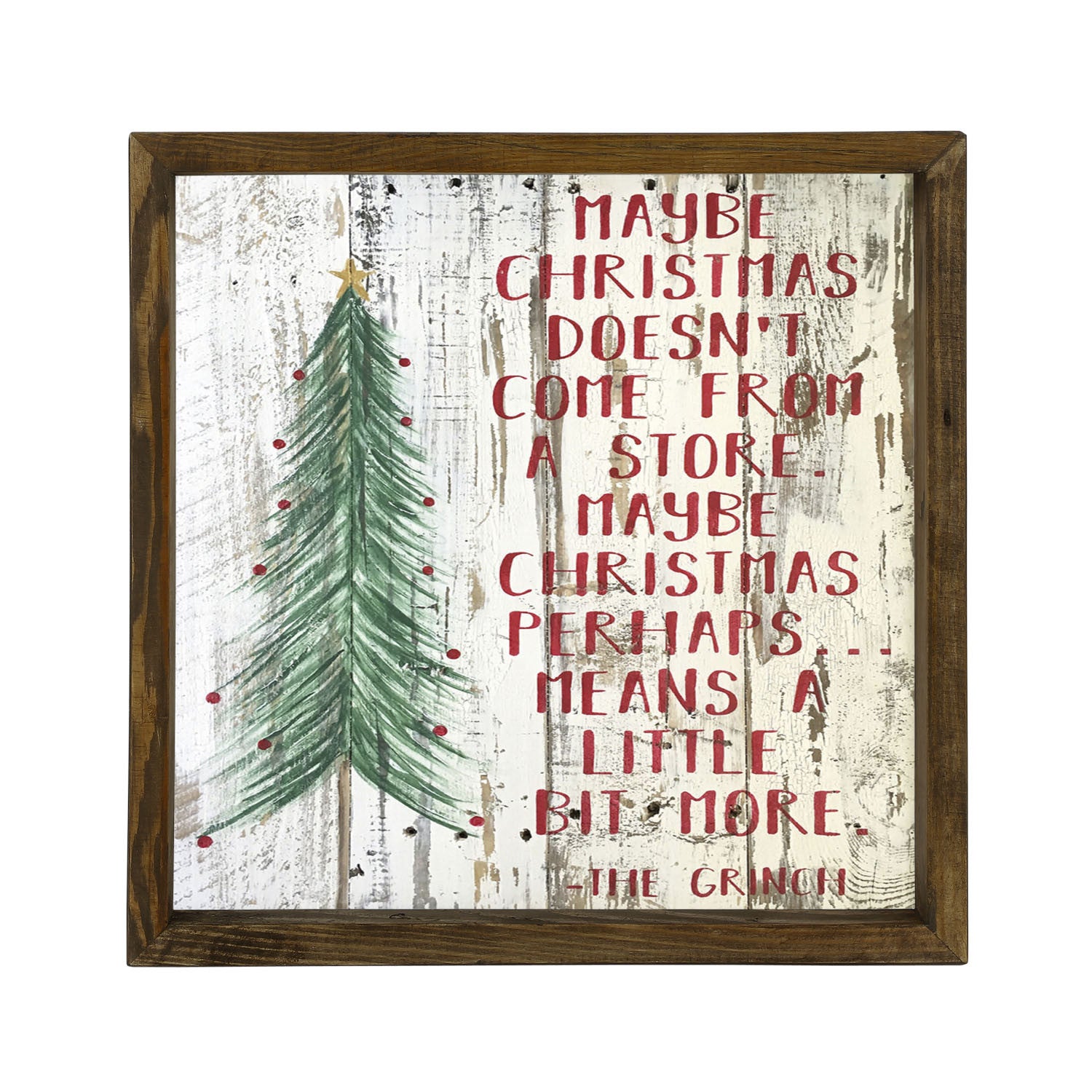 Quadro Decorativo MDF Emoldurado 34x34cm - Impressão UV Resistente em Madeira de Pinho