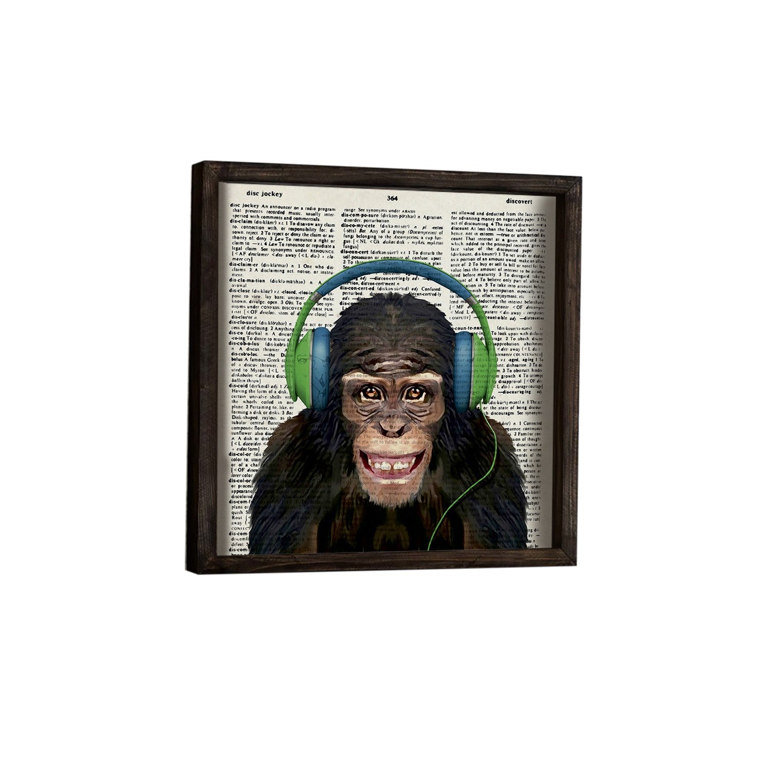 Quadro Decorativo MDF Emoldurado 34x34cm - Impressão UV Resistente em Madeira de Pinho