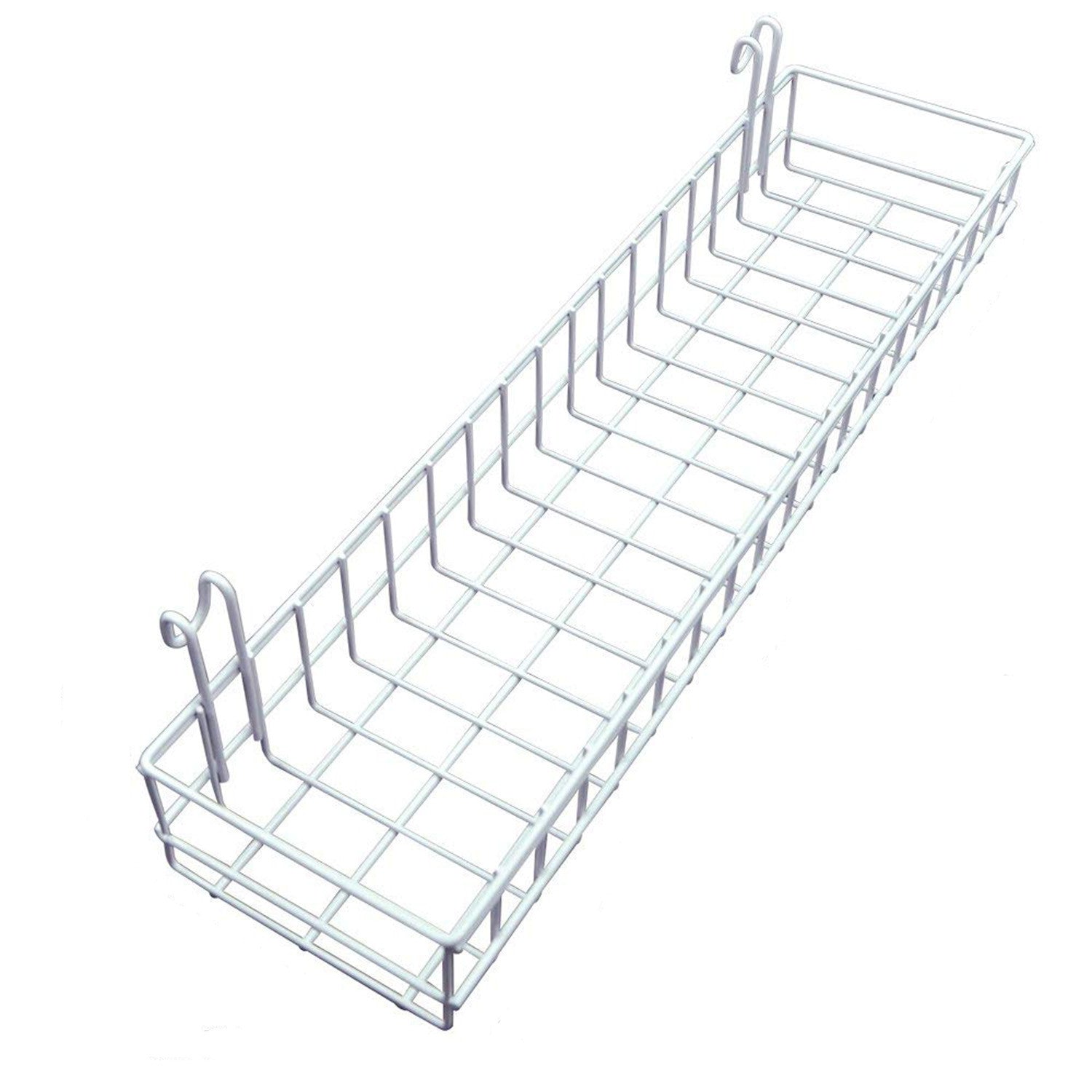 Acessório Decorativo de Parede em Metal Branco 40x9x11cm - Design Moderno para Decoração Interior