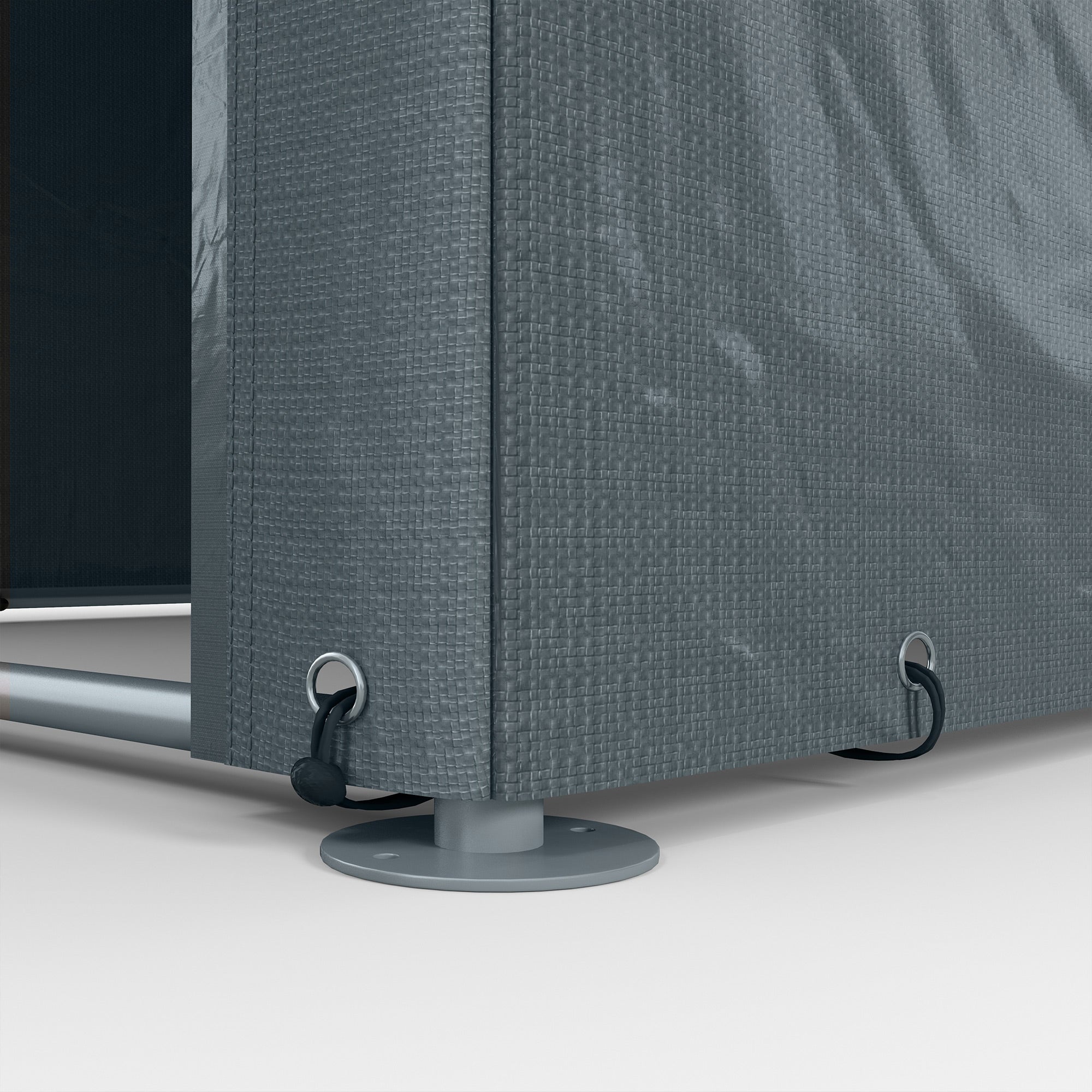 Abrigo de Jardim 160x218x172 cm - Cinza Escuro