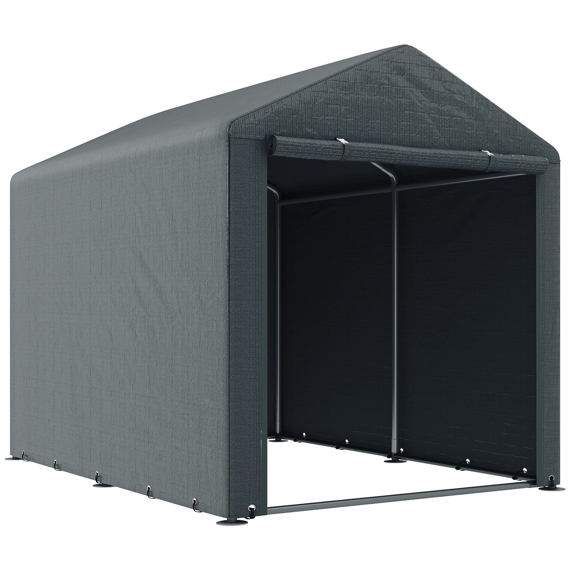Abrigo de Jardim 160x218x172 cm - Cinza Escuro