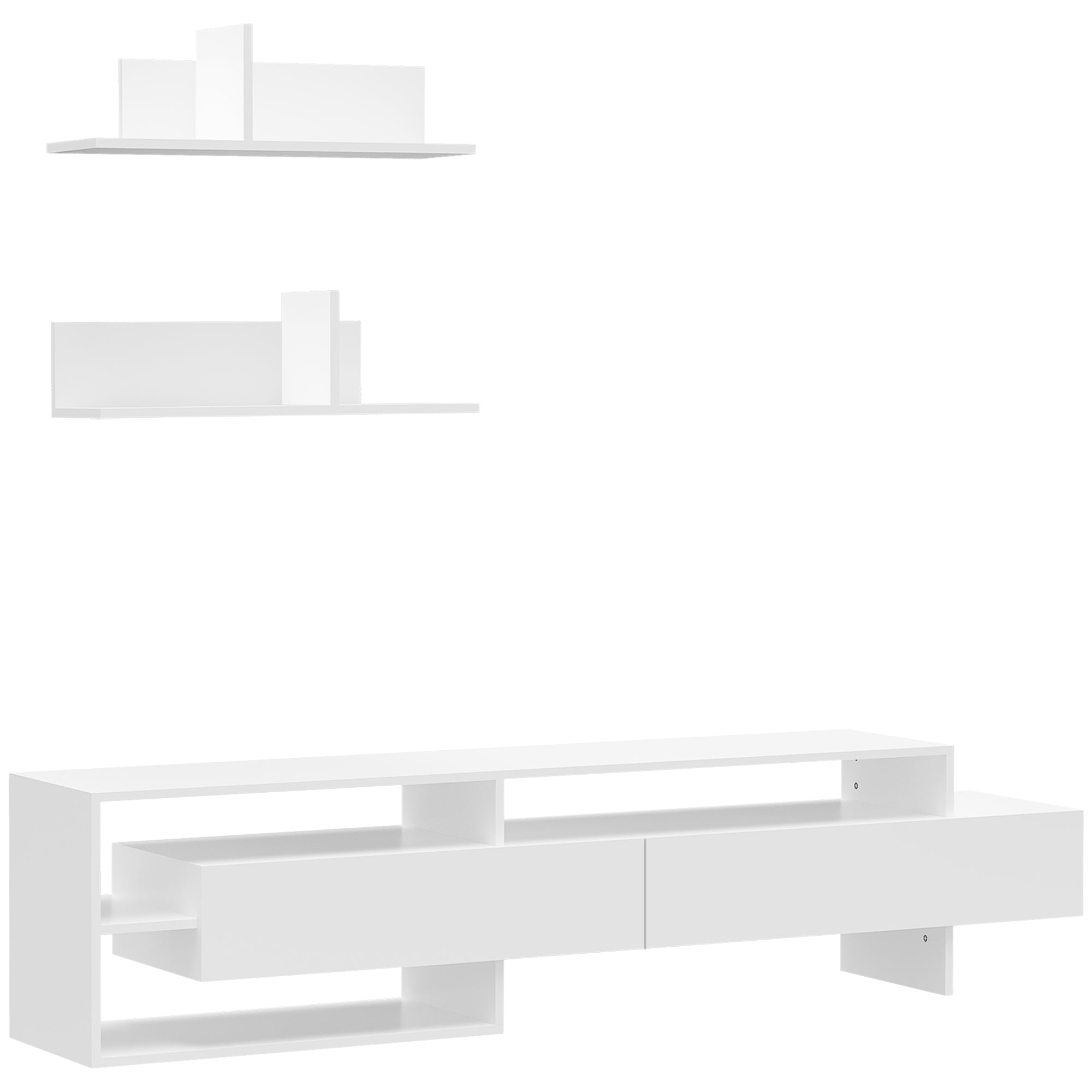 Móvel de TV Moderno 180x33,5x42cm Branco