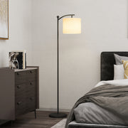 Candeeiro de Pé LED Regulável 54,3x30,6x159,6 cm - Preto