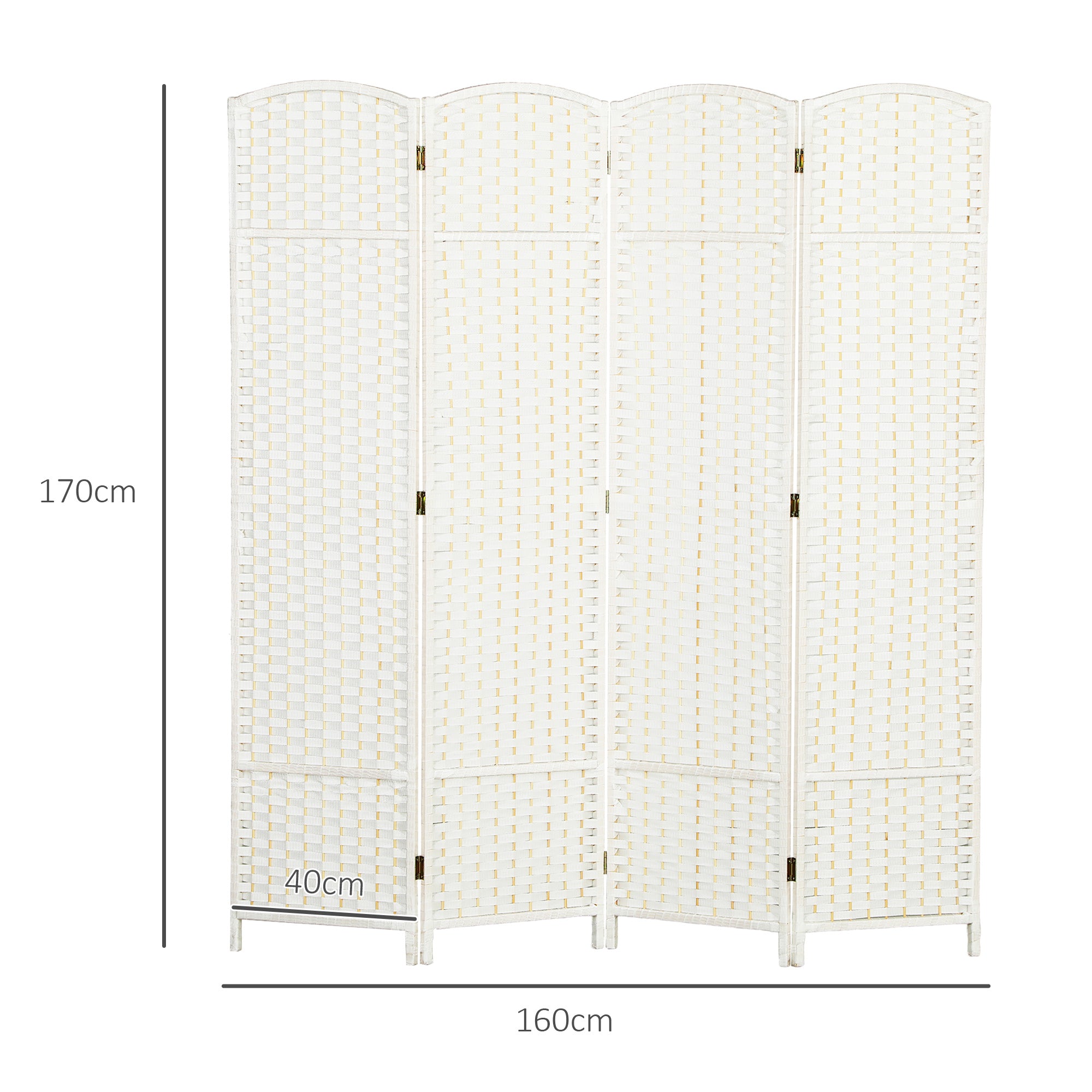 Biombo Separador de Ambientes 160x170 cm Branco