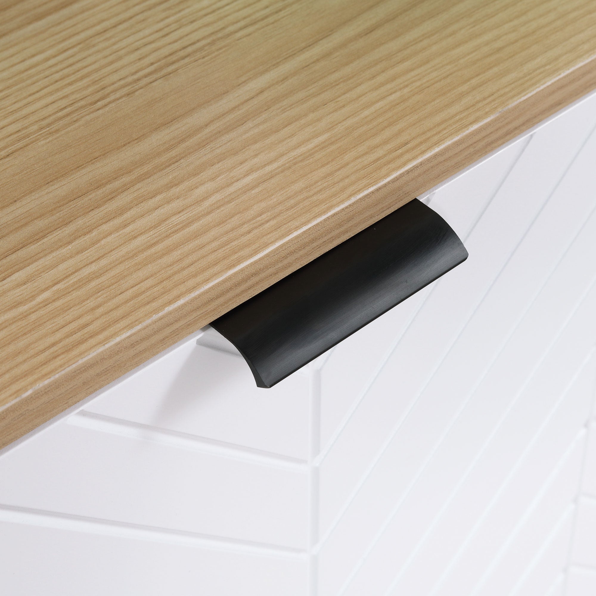 Aparador de Cozinha Moderno 120x35x77,4 cm Branco e Madeira