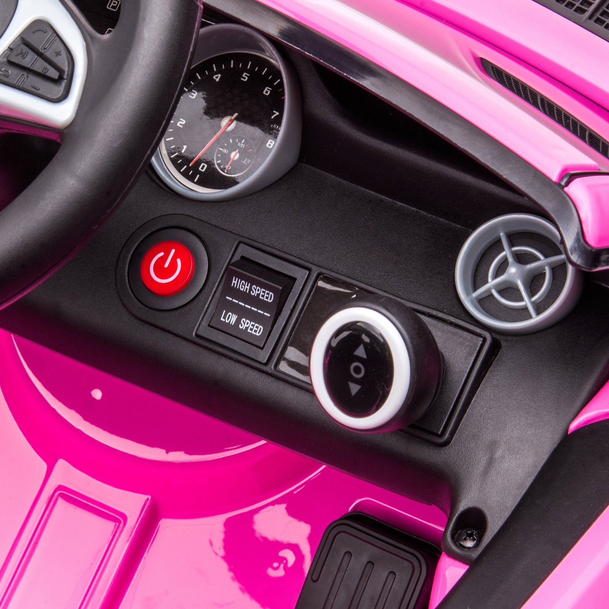 Carro Elétrico para Crianças 107x62,5x44cm Rosa