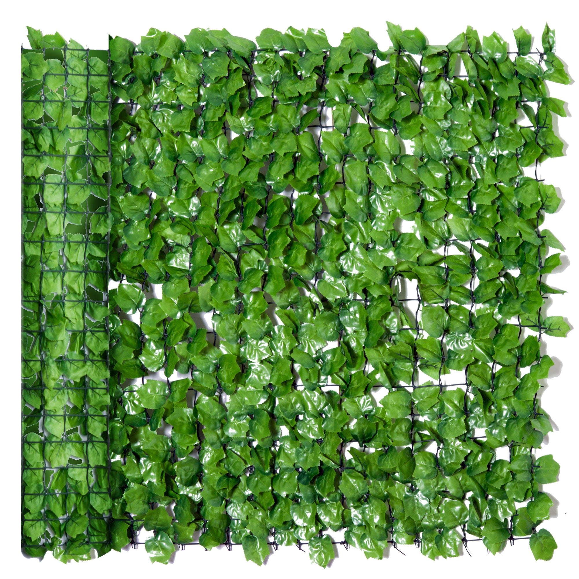 Vedação Artificial em Rolo 300x100 cm Verde - Decoração de Privacidade para Jardim
