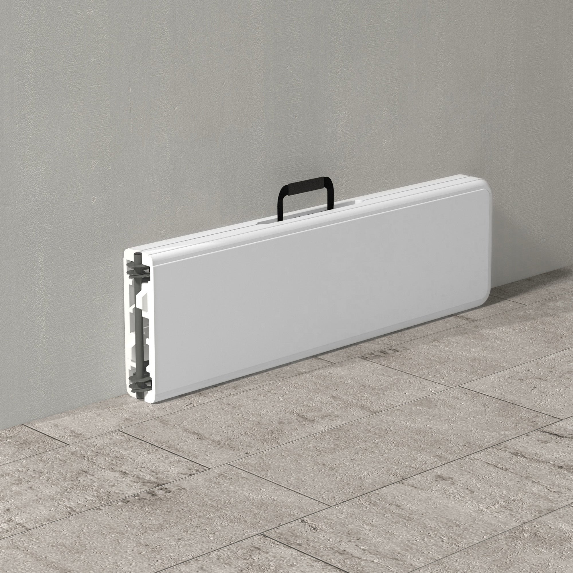 Banco de Jardim Dobrável 3 Lugares 183x28x43 cm Branco
