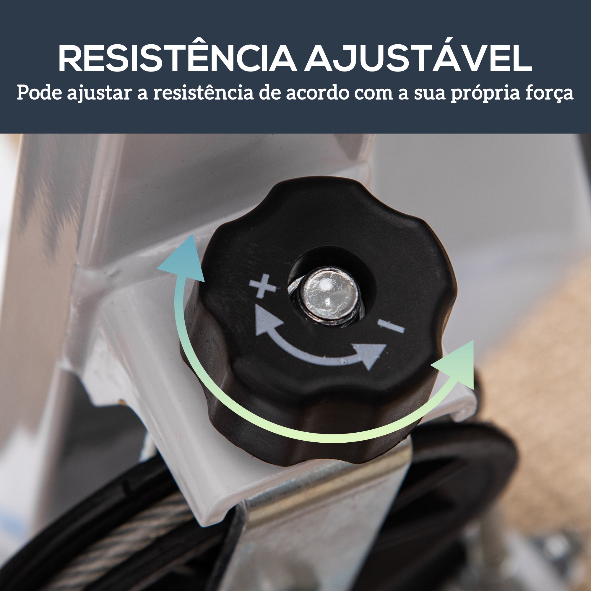 Mini Stepper Fitness em Casa com Tela LCD 55x44x108 cm Branco e Azul