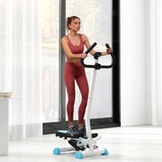Mini Stepper Fitness em Casa com Tela LCD 55x44x108 cm Branco e Azul