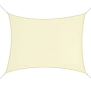 Vela de Sombra Retangular 300x400 cm Cor Creme Branco