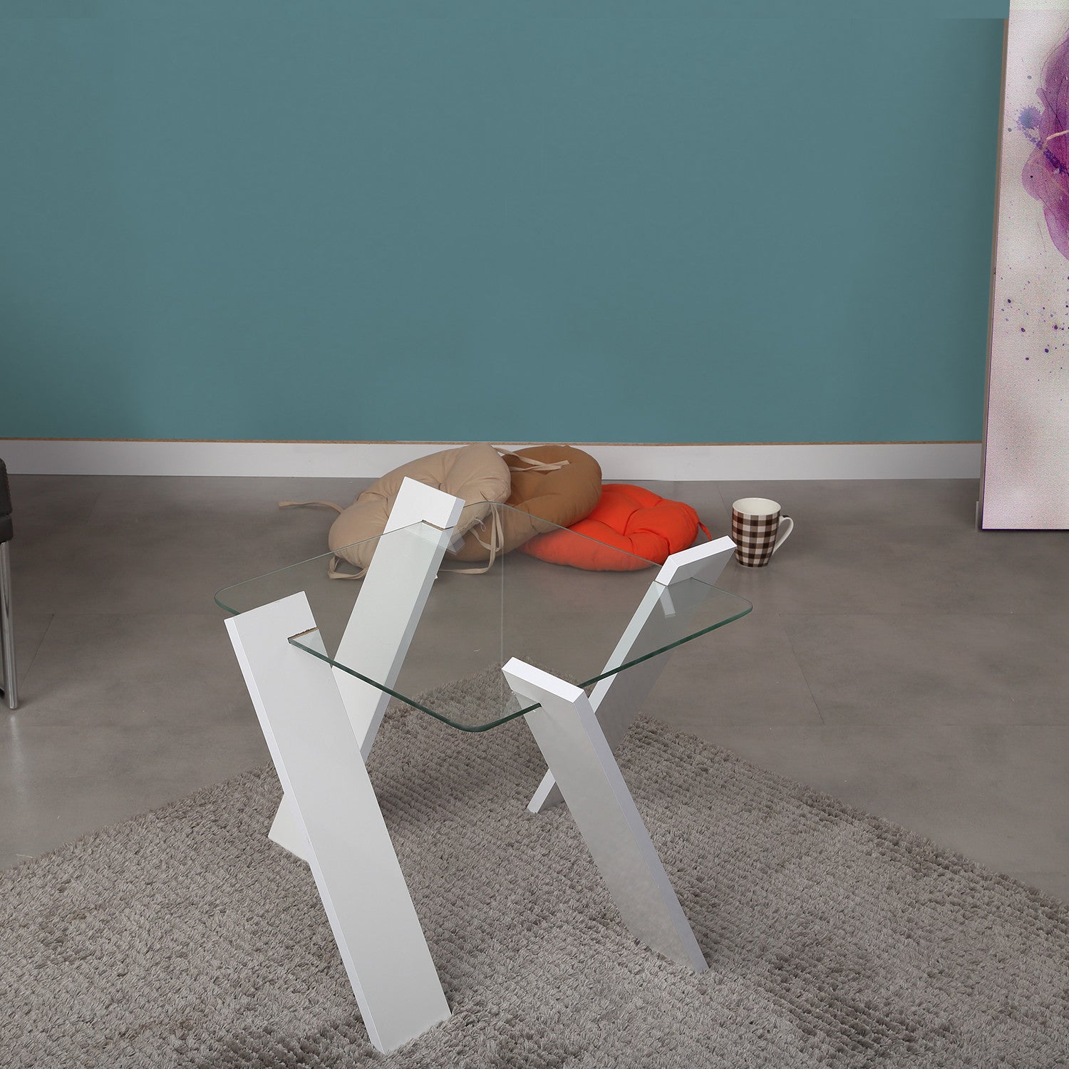 Mesa de Centro-Roman Mini-Branco