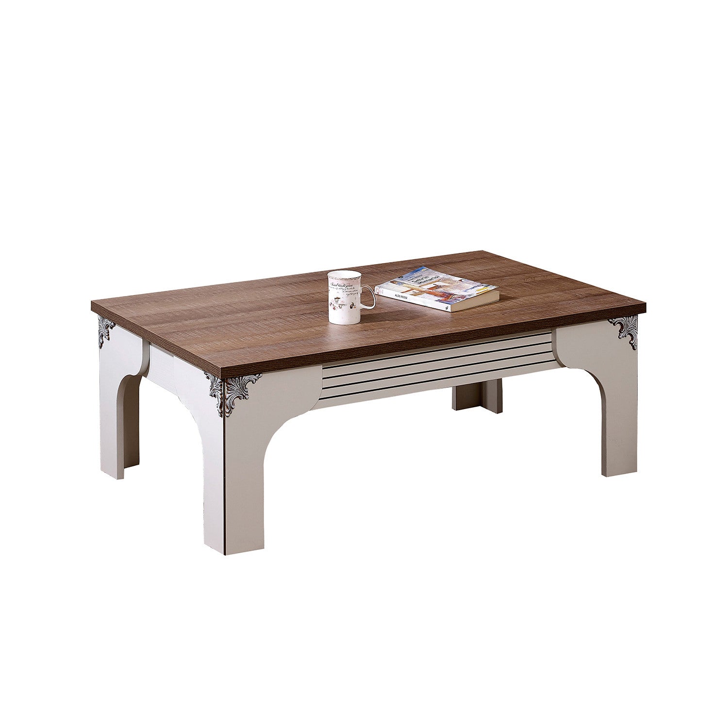 Mesa de Centro-Gazel-Branco
Marrom