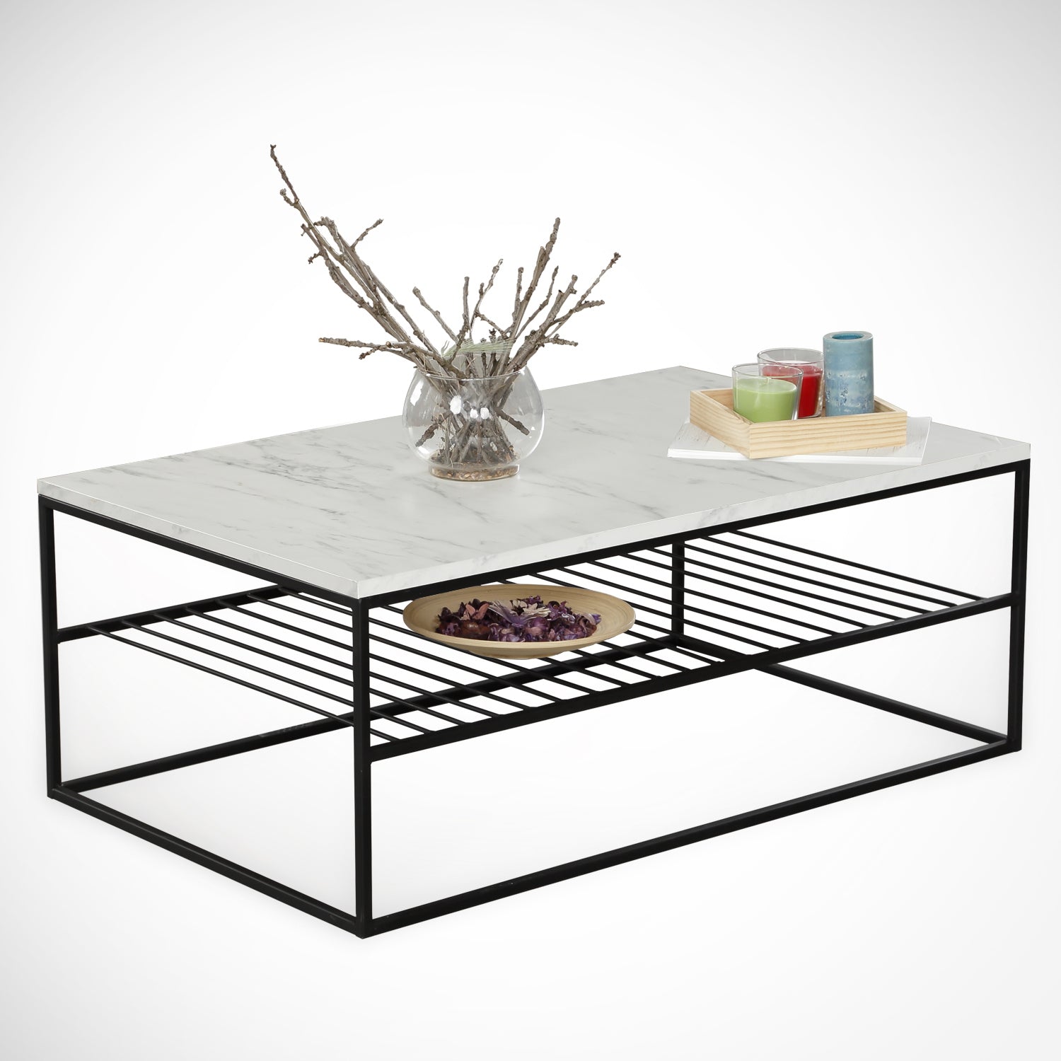 Mesa de Centro-Etna-Branco
Preto