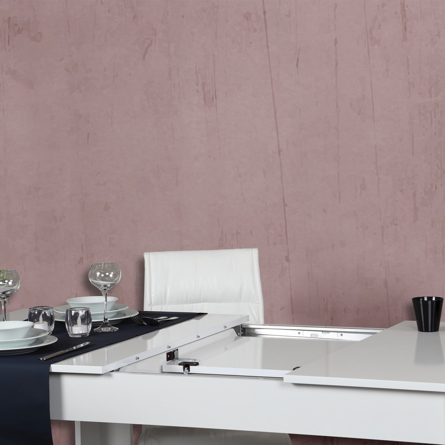 Mesa de Jantar Extensível-Oblo-Branco