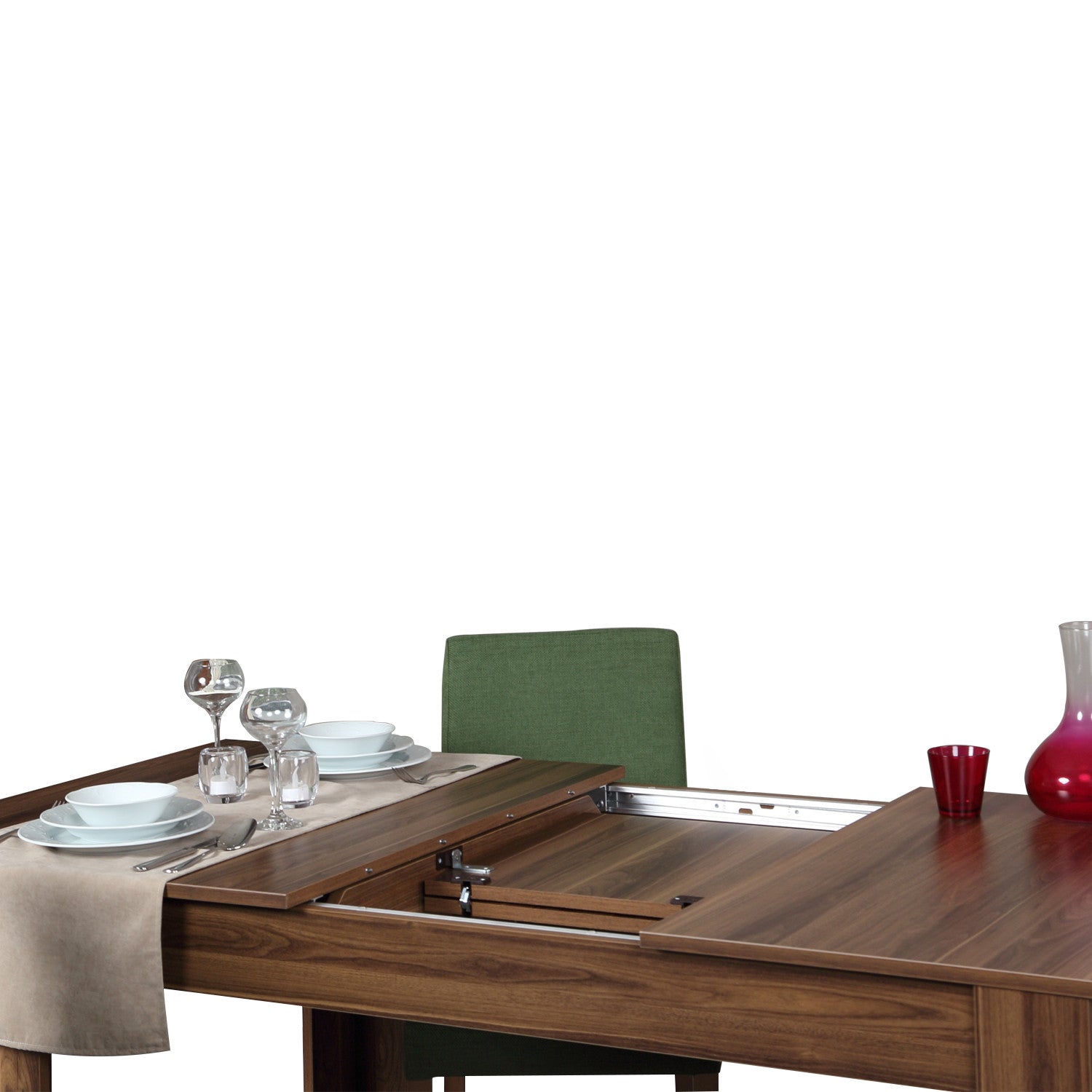 Mesa de Jantar Extensível-Oblo-Noz