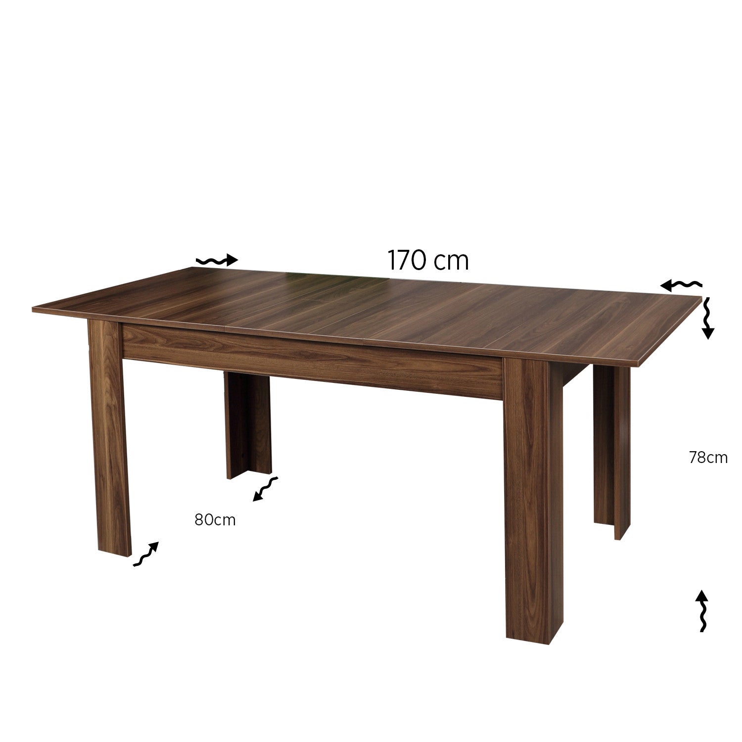 Mesa de Jantar Extensível-Oblo-Noz