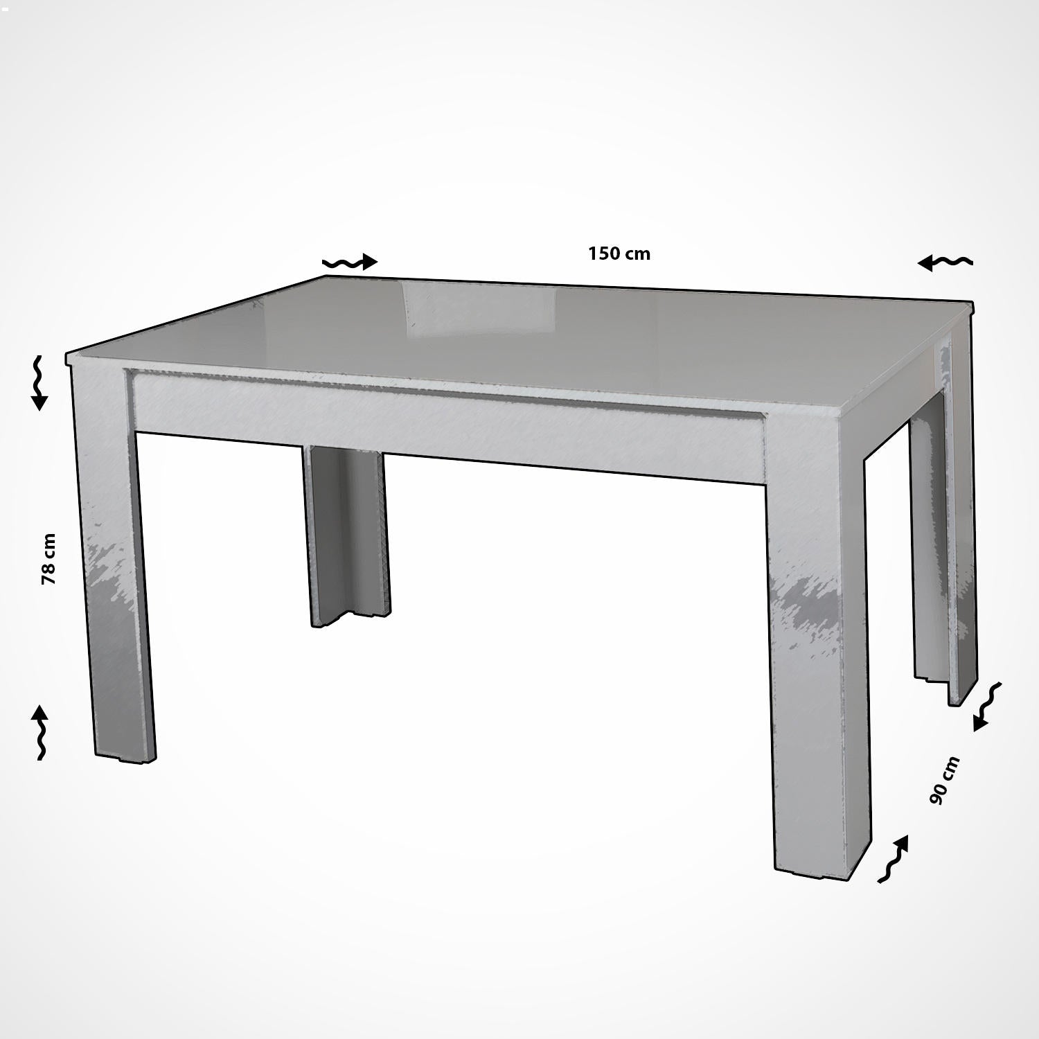 Mesa de Jantar Extensível-Bois-Carvalho escuro