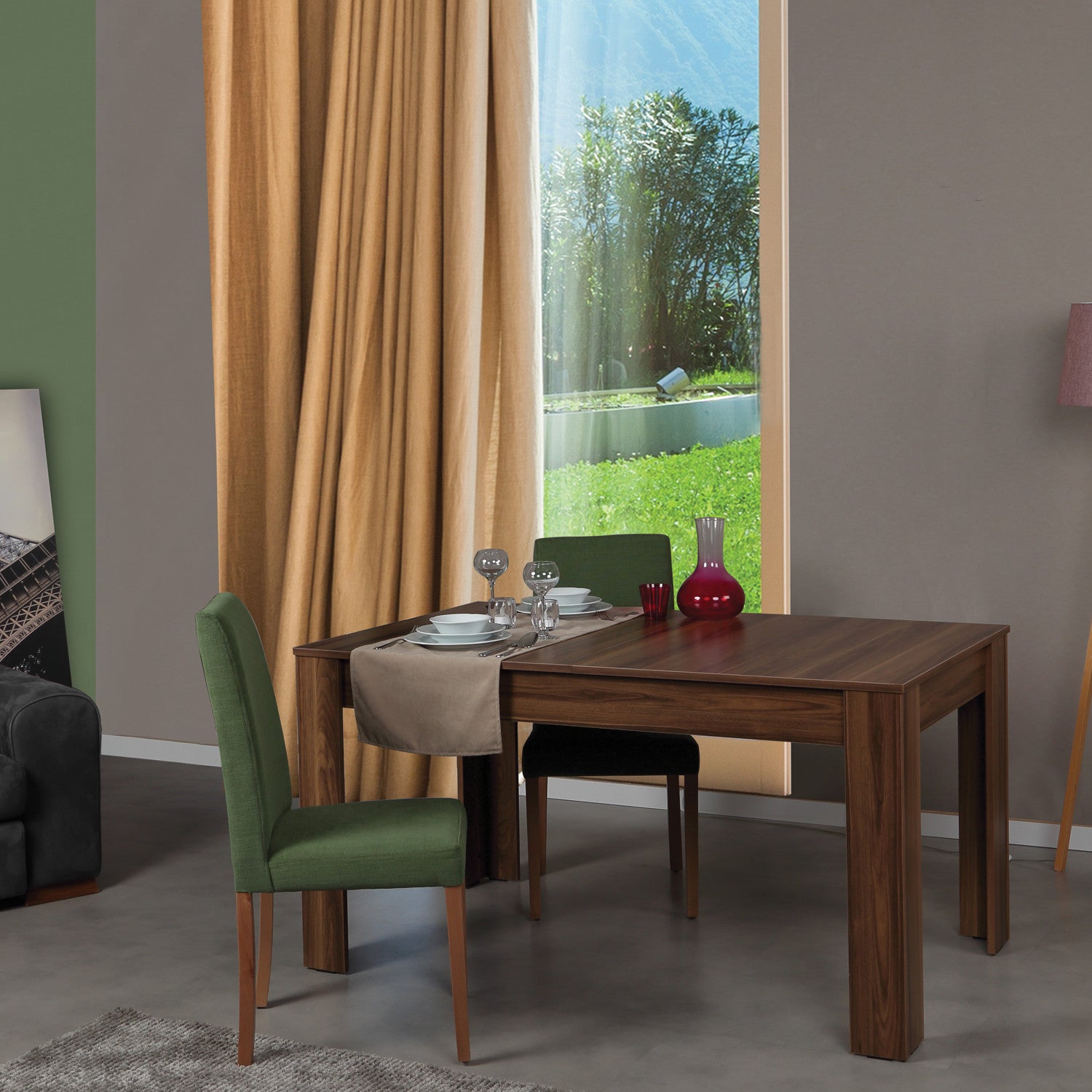 Mesa de Jantar Extensível-Bois-Noz
