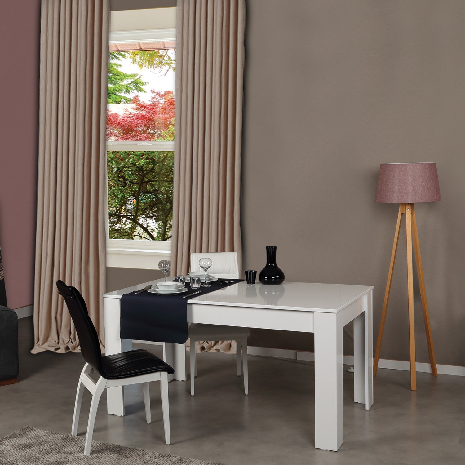 Mesa de Jantar Extensível-Bois-Branco