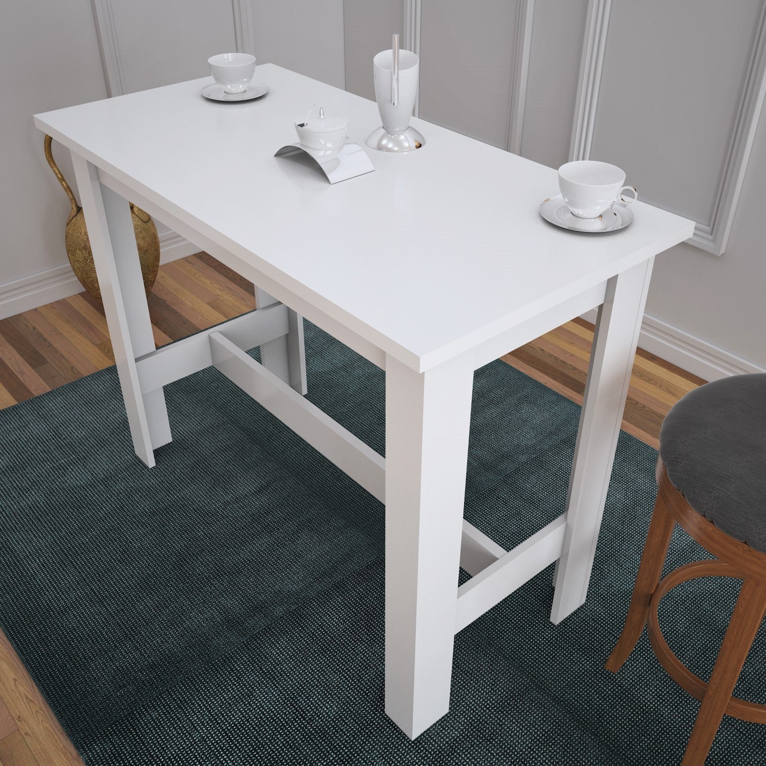 Mesa de jantar-Barra-Branco