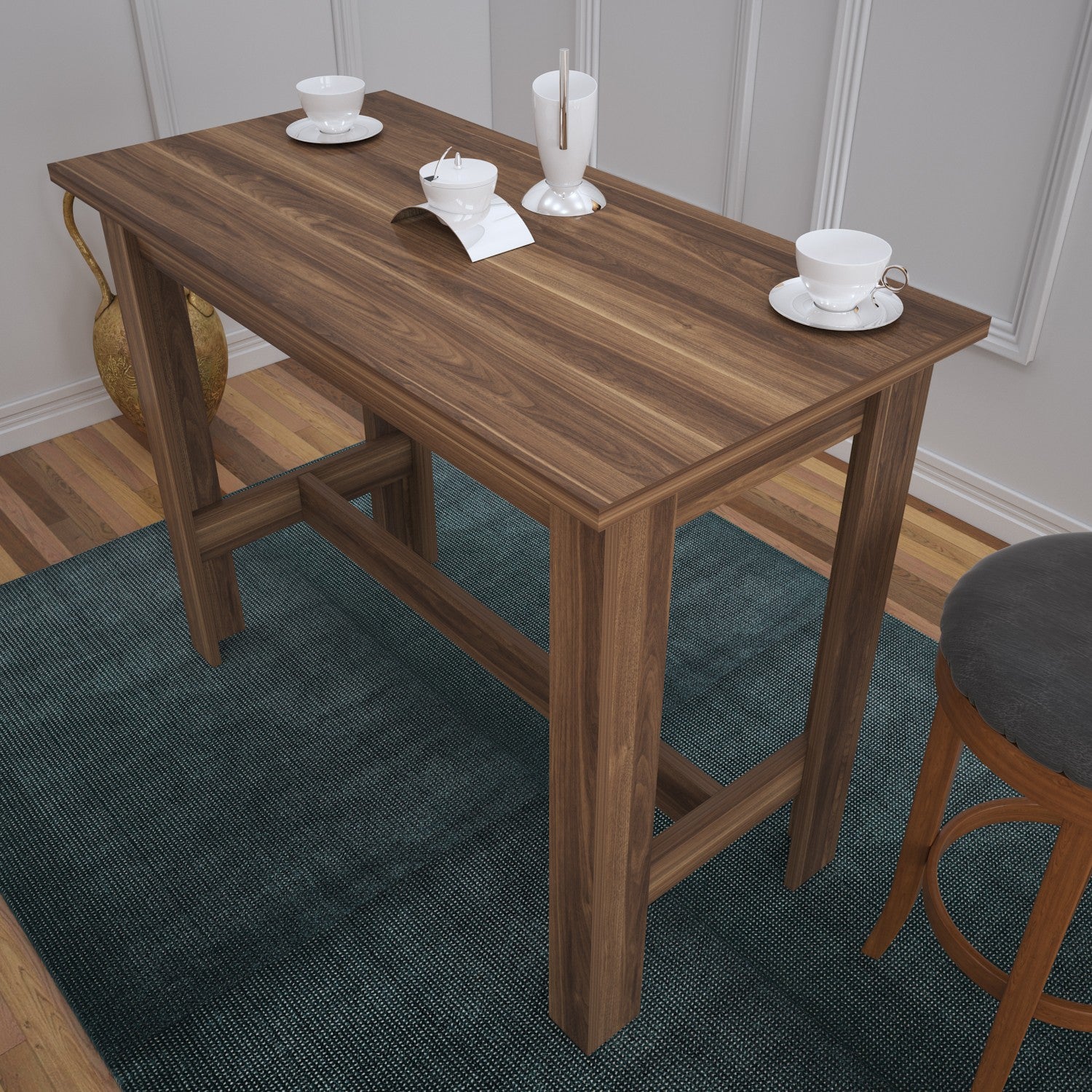 Mesa de jantar-Barra-Noz