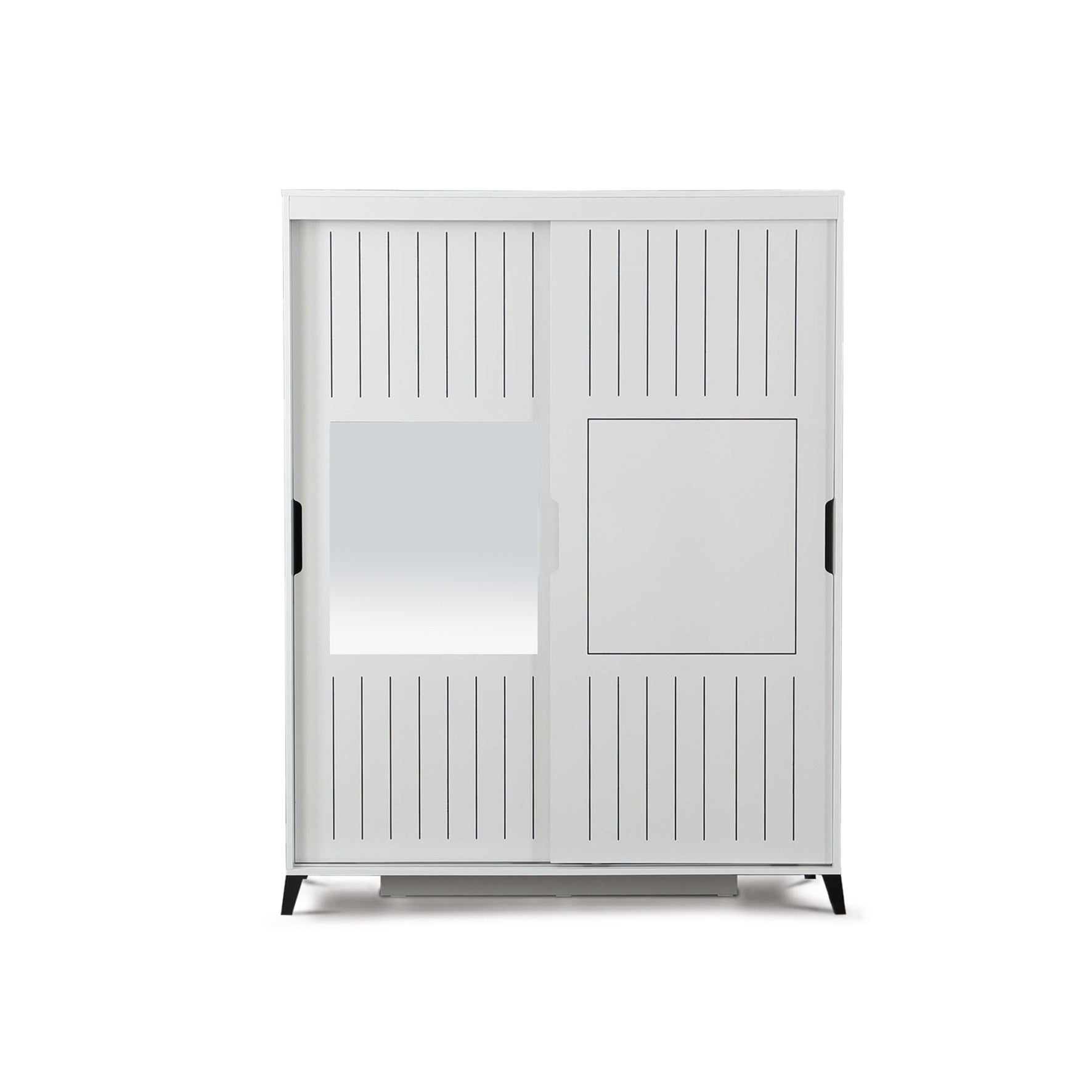 Guarda-roupa – 140cm x 216cm x 60cm – Branco – Painéis de partículas revestido a melamina
