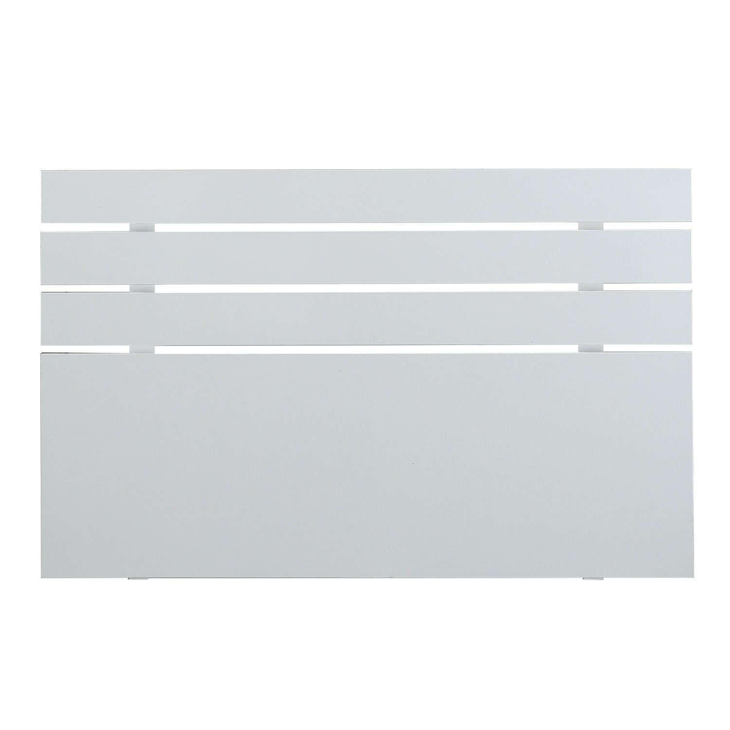 Cabeceira de cama – 150 cm x 100 cm x 3 cm – branco – painel de partículas revestido a melamina