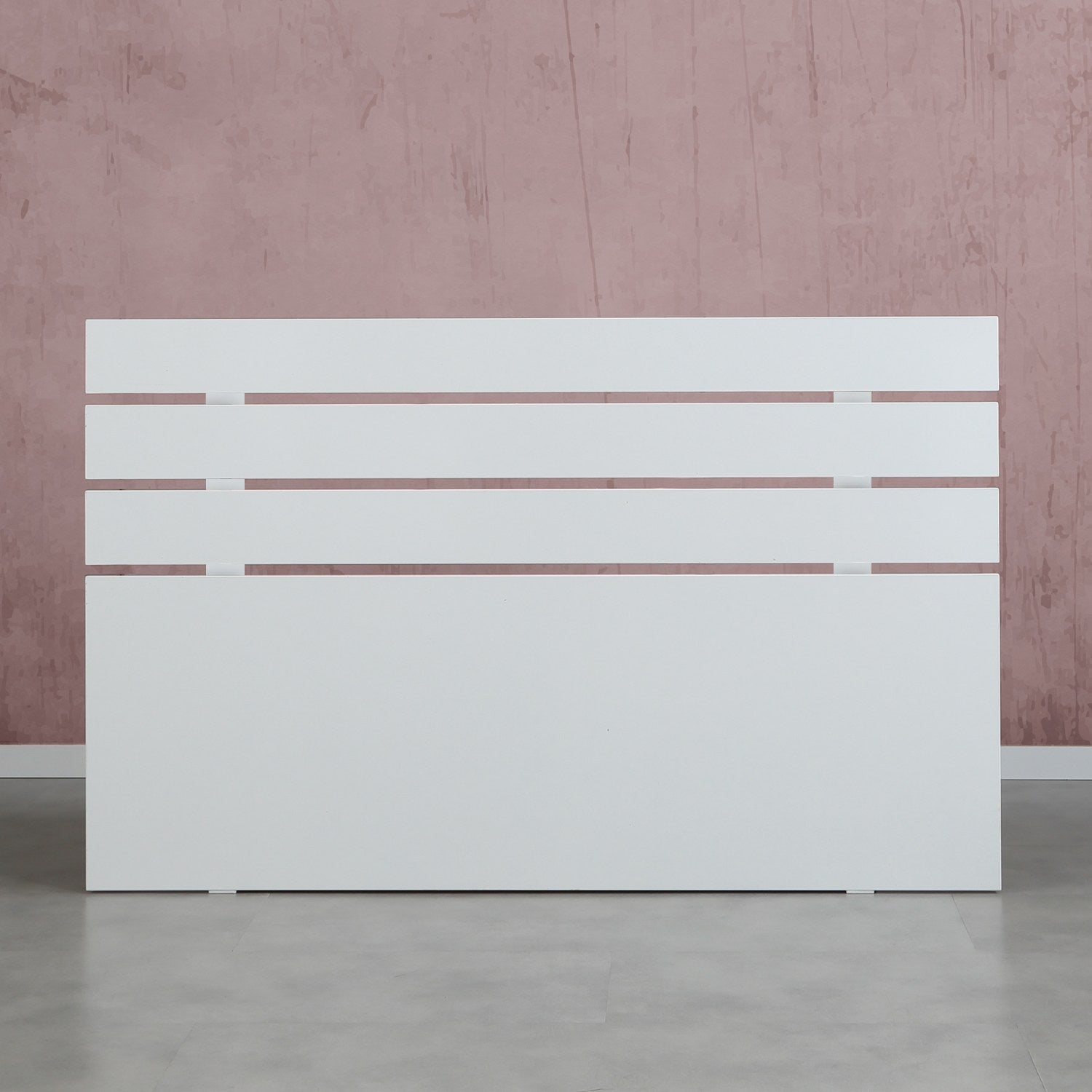 Cabeceira da cama – 140 cm x 100 cm x 3 cm – Branca – Painéis de partículas revestidos a melamina