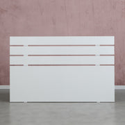 Cabeceira da cama – 140 cm x 100 cm x 3 cm – Branca – Painéis de partículas revestidos a melamina