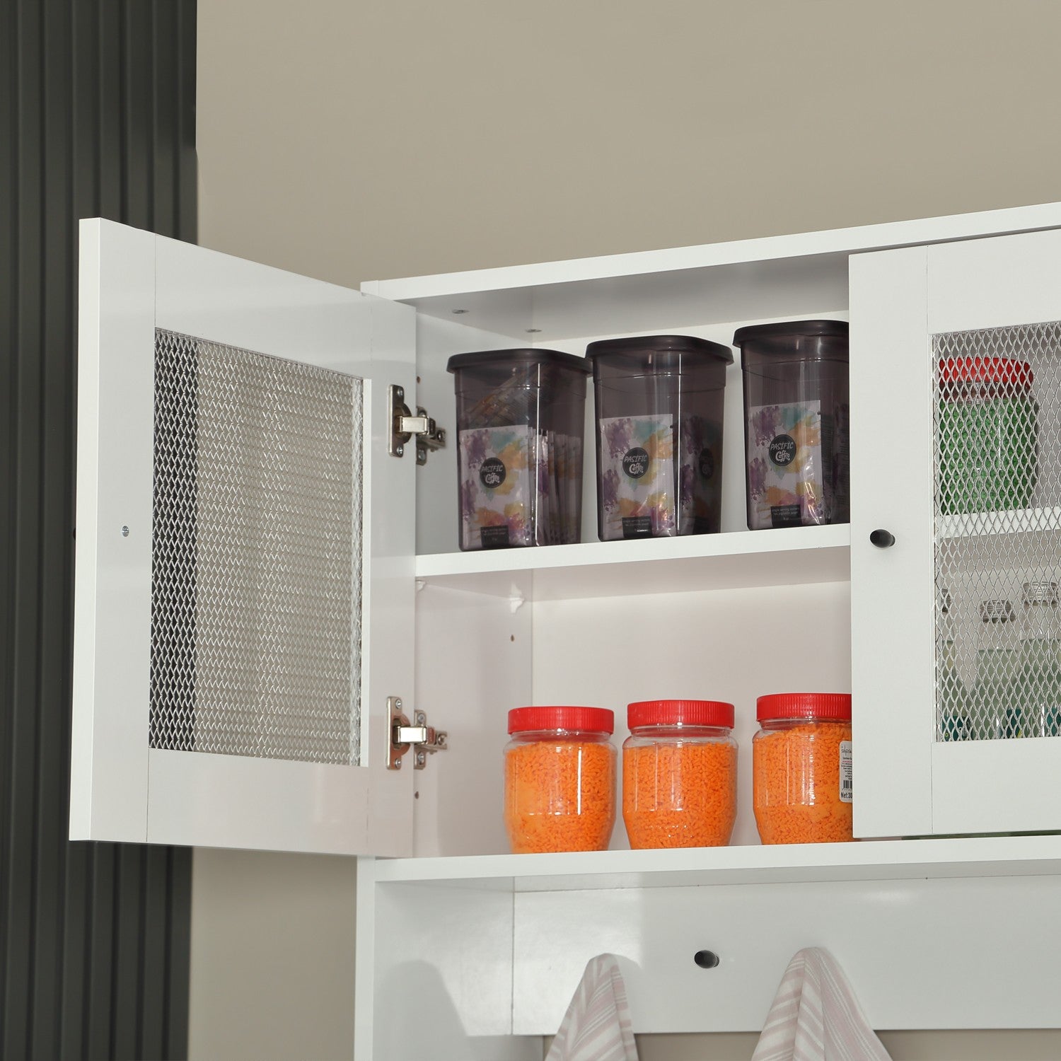 Armário multiuso – 140 cm x 187 cm x 40 cm – Branco – Aglomerado