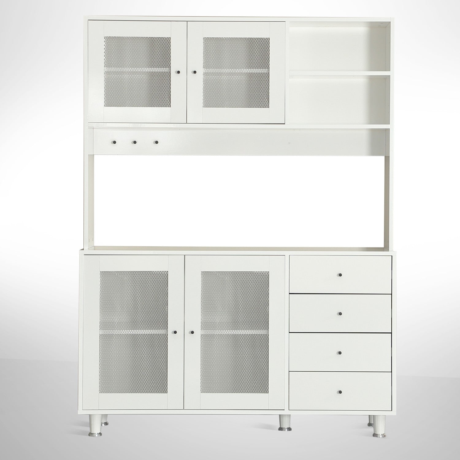 Armário multiuso – 140 cm x 187 cm x 40 cm – Branco – Aglomerado