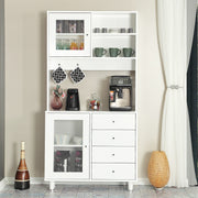 Armário multiuso – 96 cm x 187 cm x 40 cm – Branco – Aglomerado