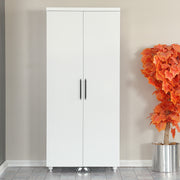 Armário multiuso – 80 cm x 180 cm x 42 cm – Branco – Aglomerado