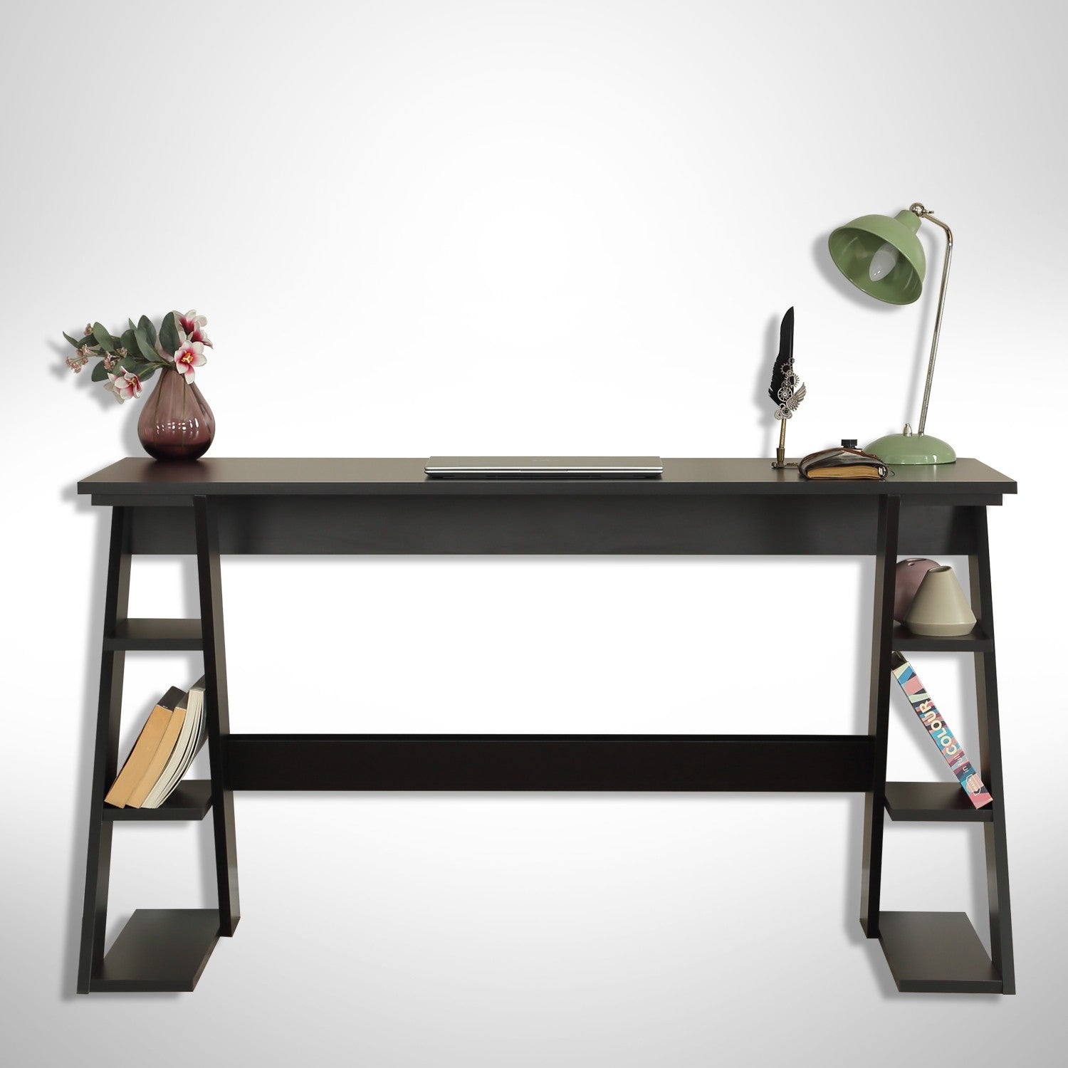 Secretária de Estudo – 140 cm x 73 cm x 60 cm – Preto – Aglomerado