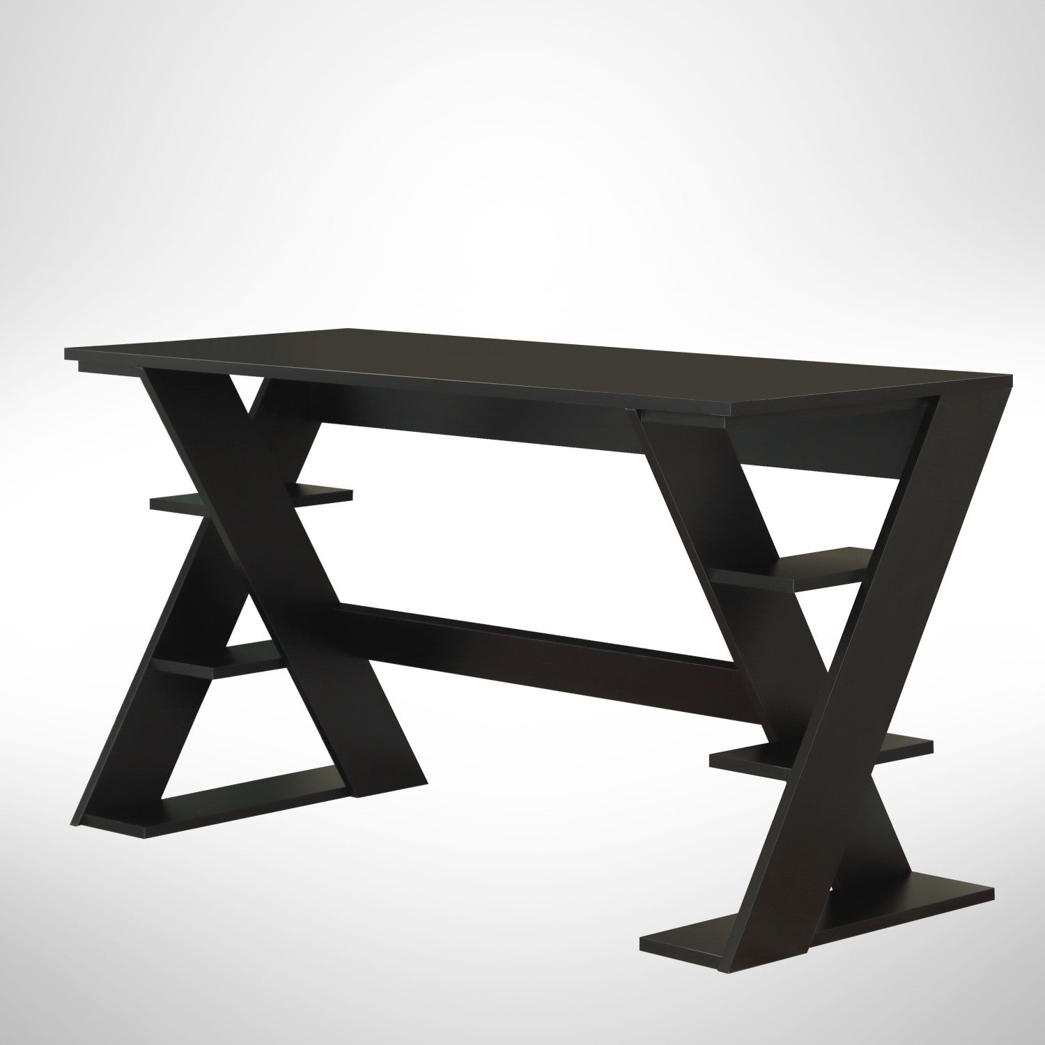 Secretária de Estudo – 140 cm x 73 cm x 60 cm – Preto – Aglomerado