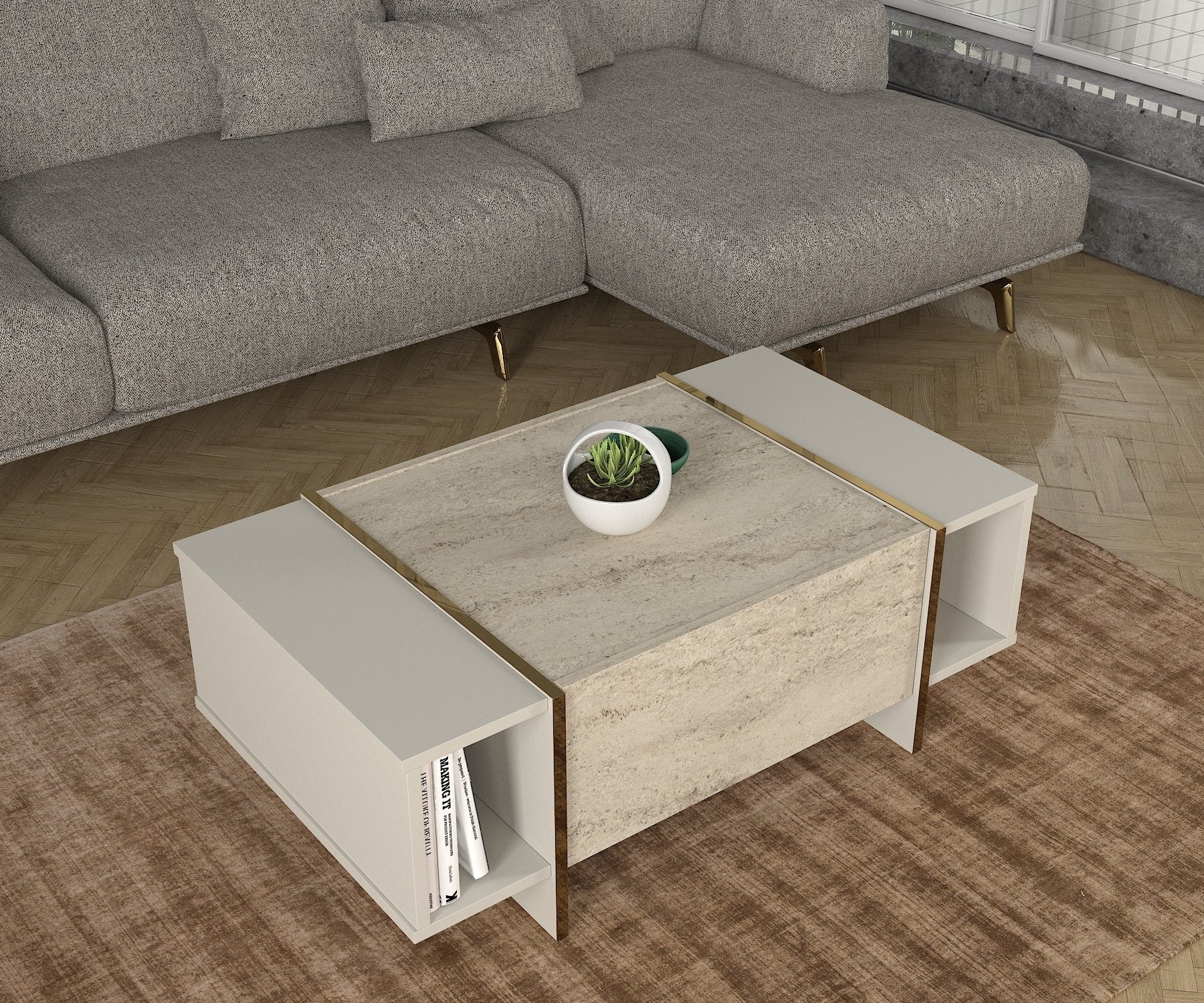 Mesa de Centro-Veyron-Travertino
Arenito
