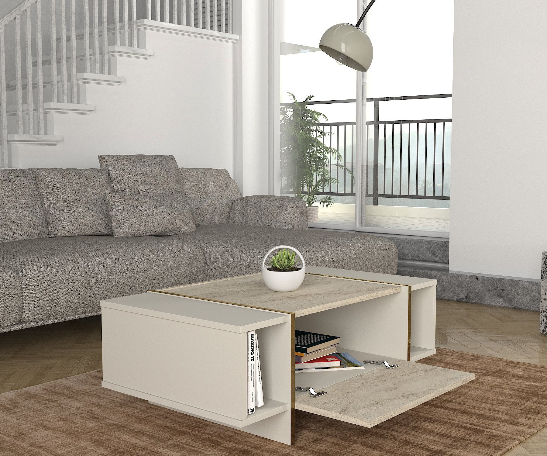 Mesa de Centro-Veyron-Travertino
Arenito