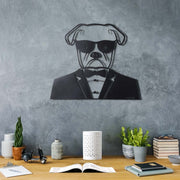 Acessório Decorativo de Parede Bodyguard - Metal Preto 42x50cm para Decoração Interior