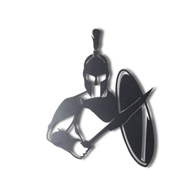 Acessório Decorativo de Parede Sparta - Metal Preto 38x49cm para Decoração Interior
