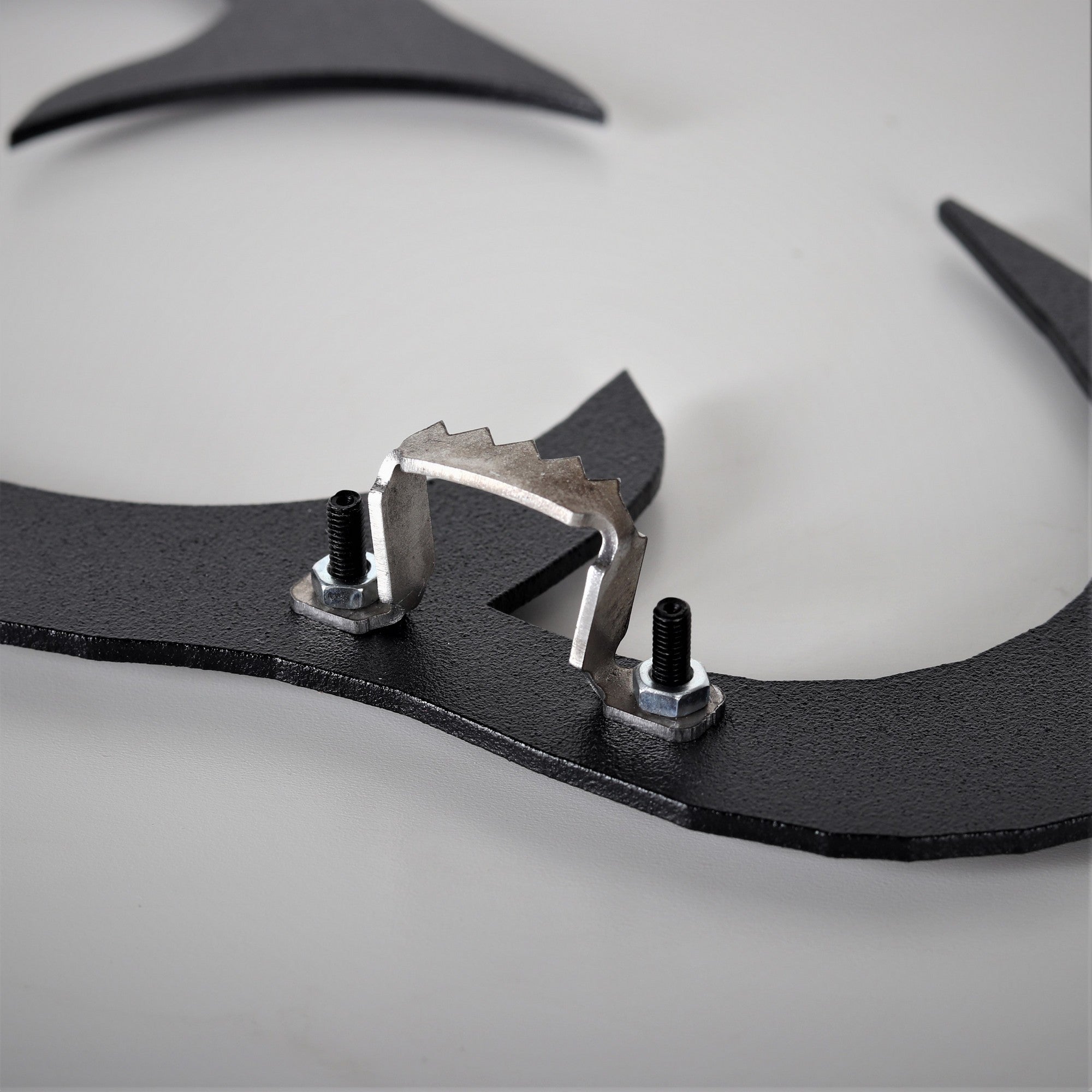 Acessório de parede decorativo de metal preto elegante, 60 x 120 cm | 100% metal (2 mm de espessura) | Fácil montagem na parede | Perfeito para decoração moderna de casa