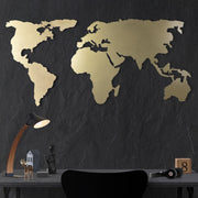 Acessório decorativo de parede – 60 x 120 cm – dourado – 100% metal