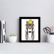 Quadro Decorativo MDF Emoldurado Multicolor 23,5x28,5cm - Arte Moderna para Decoração de Interiores