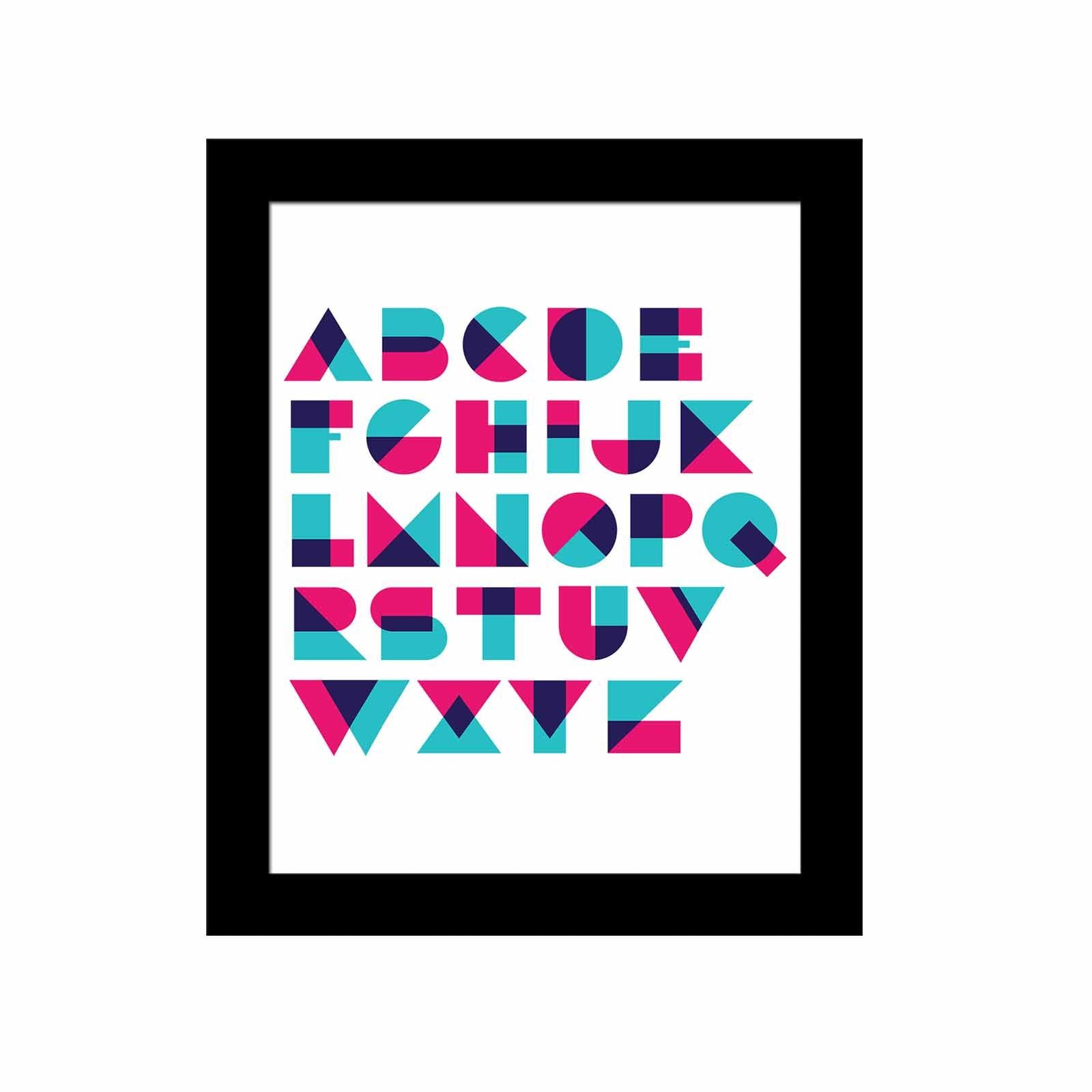 Quadro Decorativo MDF Emoldurado SCT-003 Multicolor 23,5x28,5cm - Arte Moderna para Decoração de Interiores