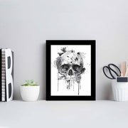 Quadro Decorativo MDF Emoldurado Multicolor SCT-004 - Arte Moderna para Decoração de Interiores 23,5x28,5cm